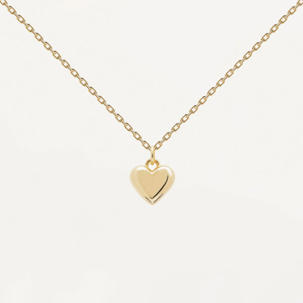 Heart Necklace in 14kt Gold Over Sterling Silver