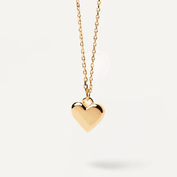 Heart Necklace in 14kt Gold Over Sterling Silver