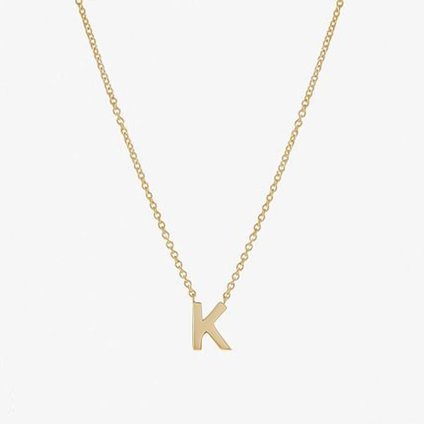 Initial Energetic Necklace in 14kt Gold Over Sterling Silver