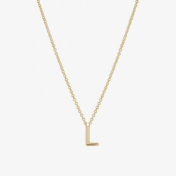 Initial Energetic Necklace in 14kt Gold Over Sterling Silver