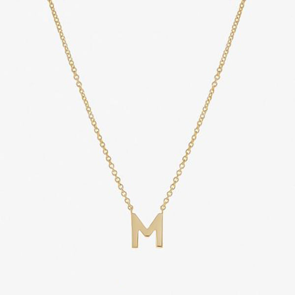 Initial Energetic Necklace in 14kt Gold Over Sterling Silver