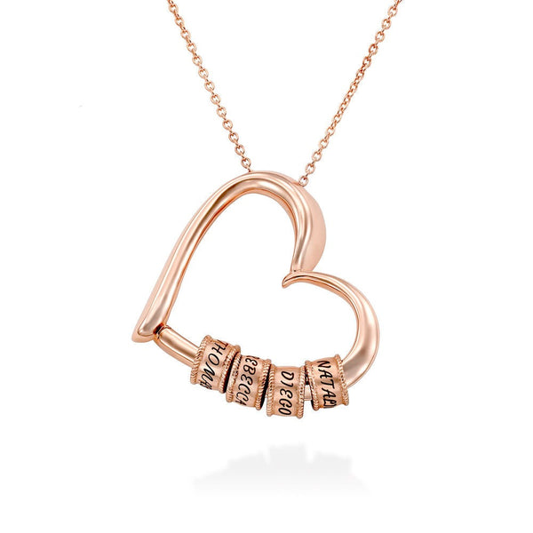Belong Heart Name Necklace in 18K Gold Over Sterling Silver