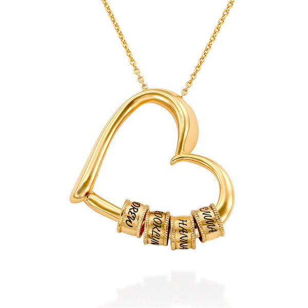 Belong Heart Name Necklace in 18K Gold Over Sterling Silver