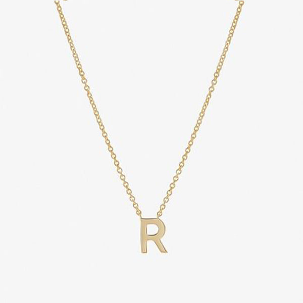 Initial Energetic Necklace in 14kt Gold Over Sterling Silver