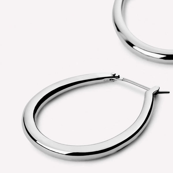 Resilience Hoop Earrings in 14kt Gold Over Sterling Silver