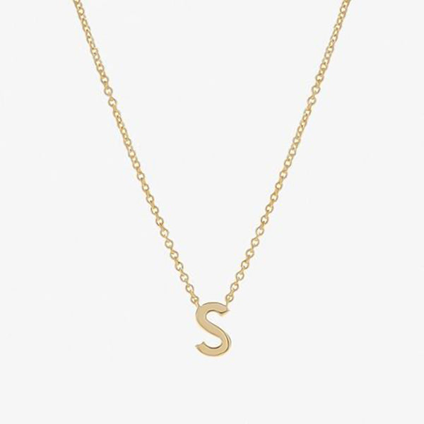 Initial Energetic Necklace in 14kt Gold Over Sterling Silver