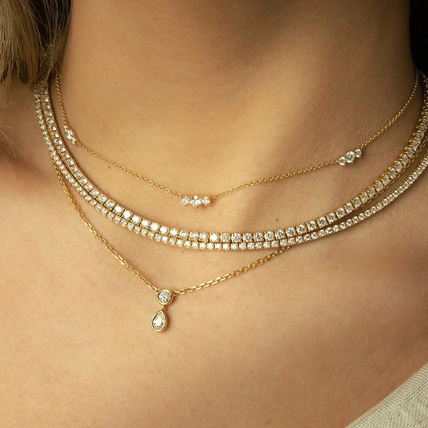 Shinebringht Long Necklace in 14K Gold over Sterling Silver