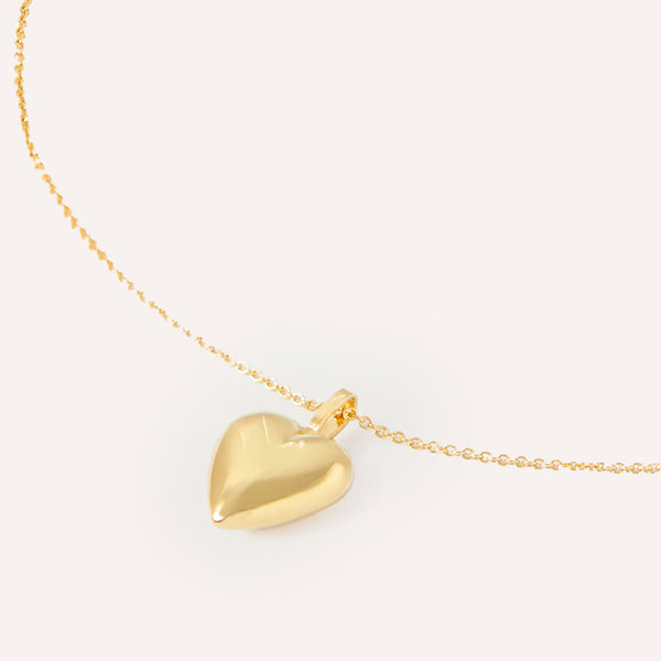 Sweet Heart Necklace in 14kt Gold Over Sterling Silver