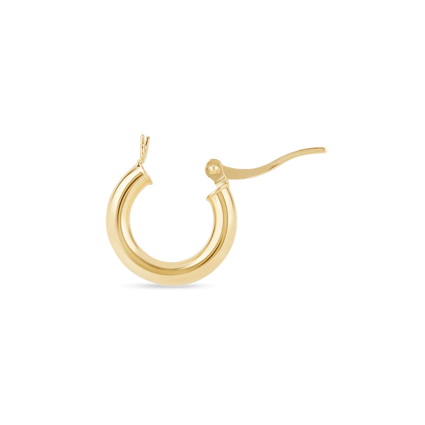 Tube Hoop Earrings in 14K Gold Over Sterling Silver