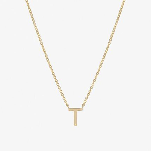 Initial Energetic Necklace in 14kt Gold Over Sterling Silver