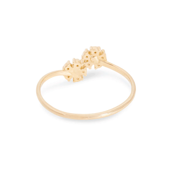 Daisy Ring in 14K Gold Over Sterling Silver