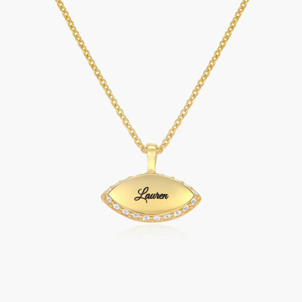 Illuminating Name Necklace in 14K Gold over Sterling Silver