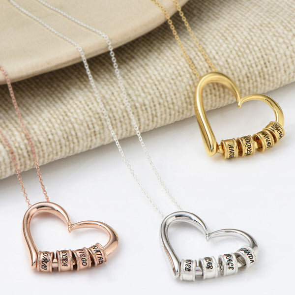 Belong Heart Name Necklace in 18K Gold Over Sterling Silver