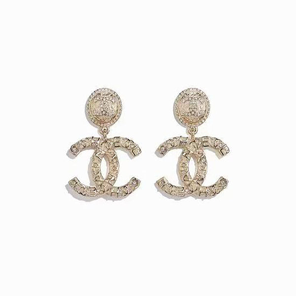 CC Icon Earrings in 14k Gold Over Sterling Silver