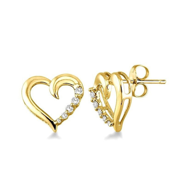 Pure Love Earring in 14K Gold over Sterling Silver