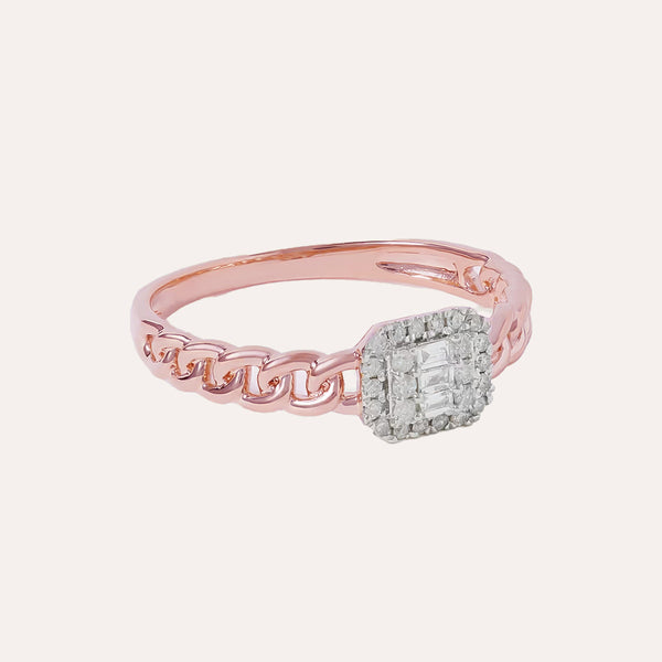 Ingenious Ring in 14kt Rose Gold Over Sterling Silver