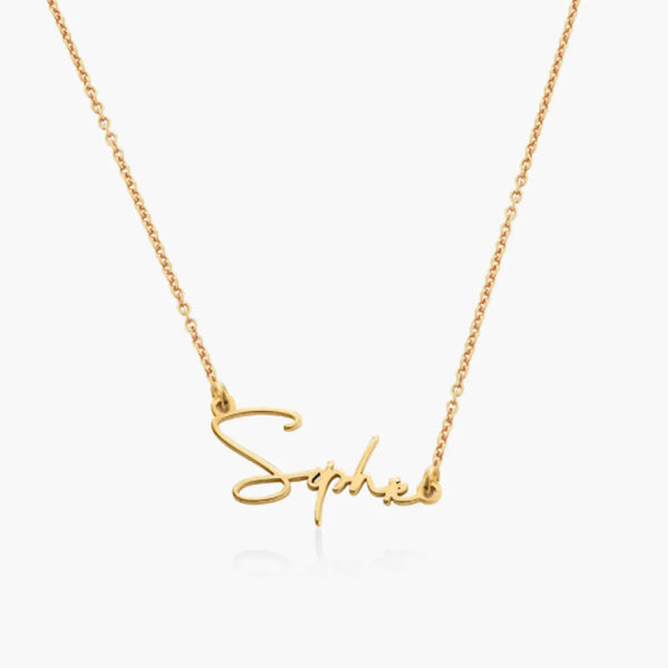 Creative Name Necklace in 14kt Gold Over Sterling Silver