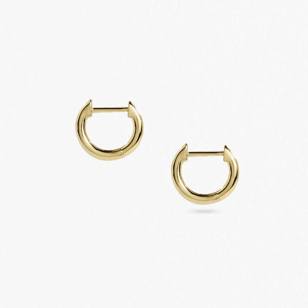 Mini Hoop Earrings in 14kt Gold Over Sterling Silver