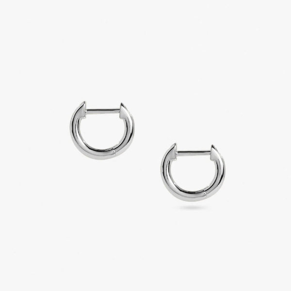 Mini Hoop Earrings in 14kt Gold Over Sterling Silver