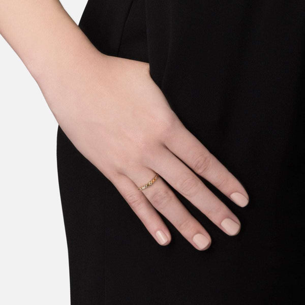 Captivating Ring in 14kt Gold Over Sterling Silver