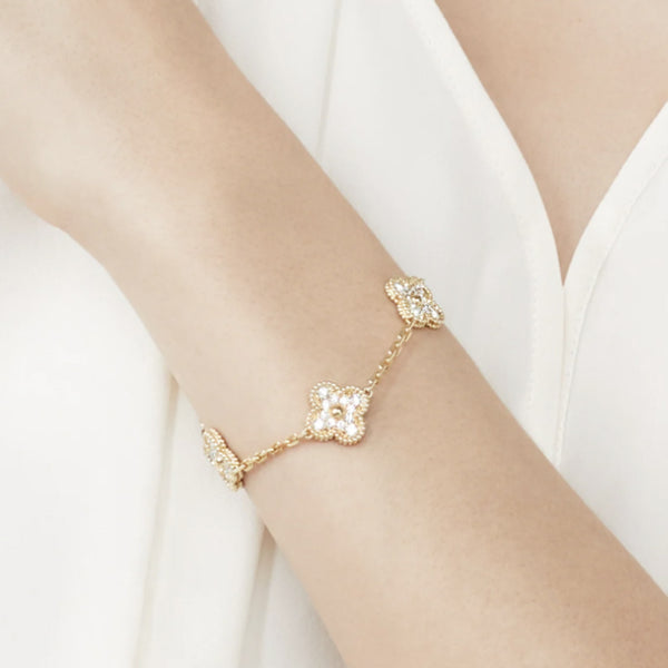 Starlit Clover Bracelet