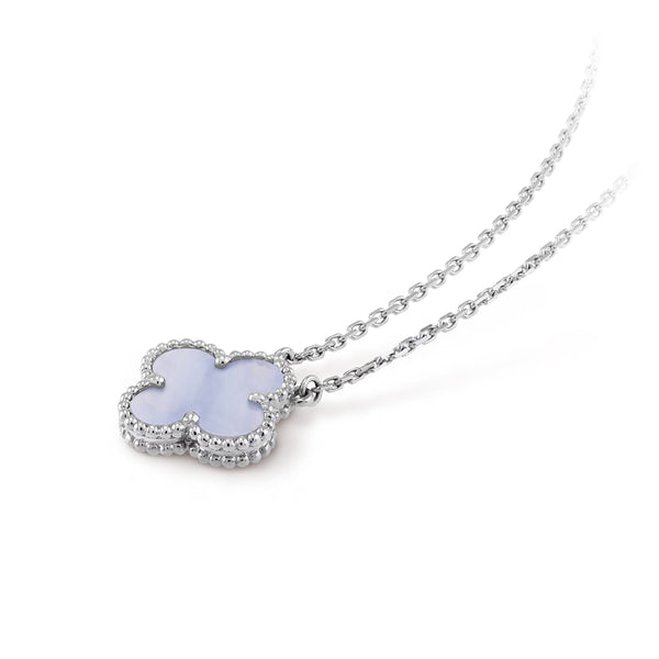 Lucky Clover Necklace in 14k Gold Over Sterling Silver