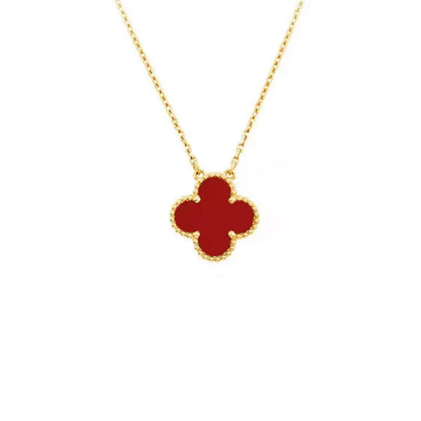 Lucky Clover Necklace in 14k Gold Over Sterling Silver