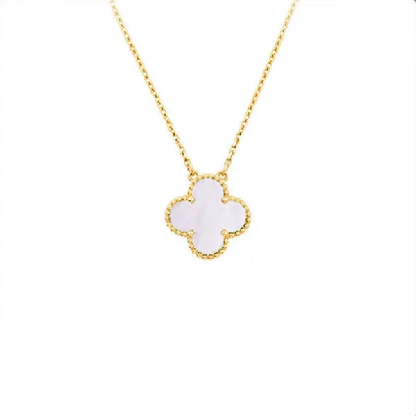 Lucky Clover Necklace in 14k Gold Over Sterling Silver