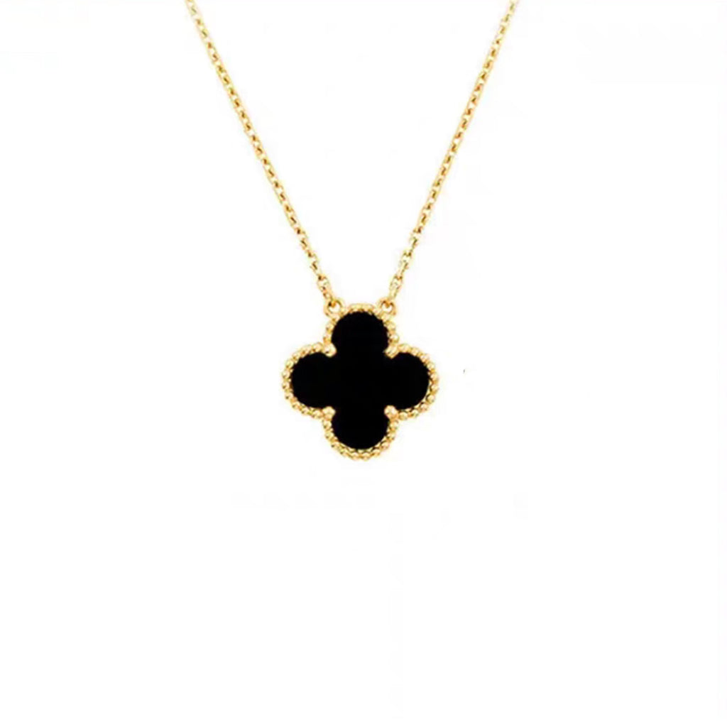 Lucky Clover Necklace in 14k Gold Over Sterling Silver