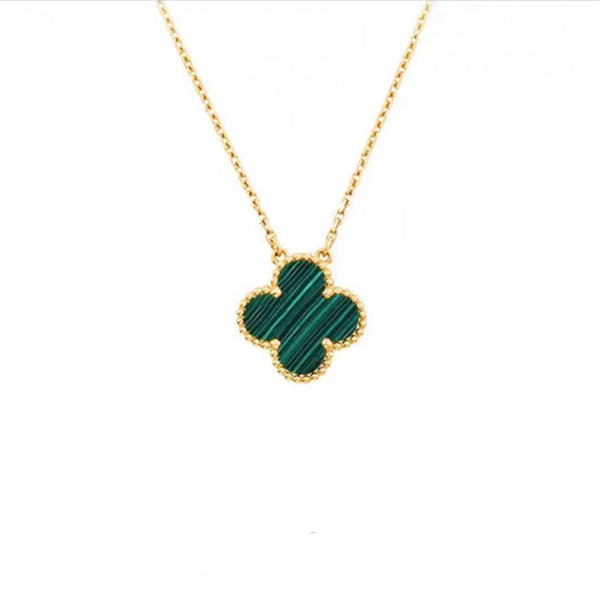 Lucky Clover Necklace in 14k Gold Over Sterling Silver