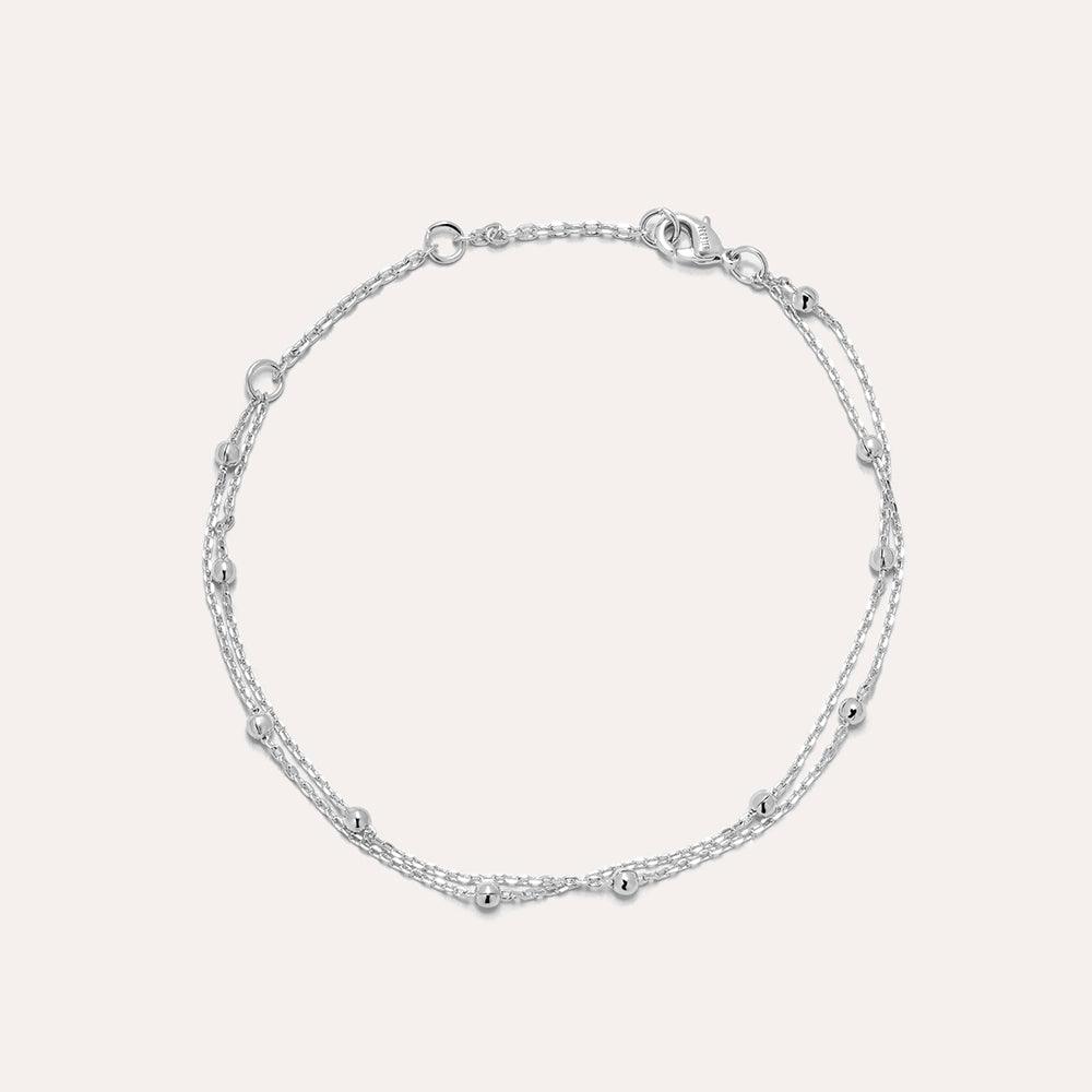 Duo Silver Chain Bracelet - JOOPITA