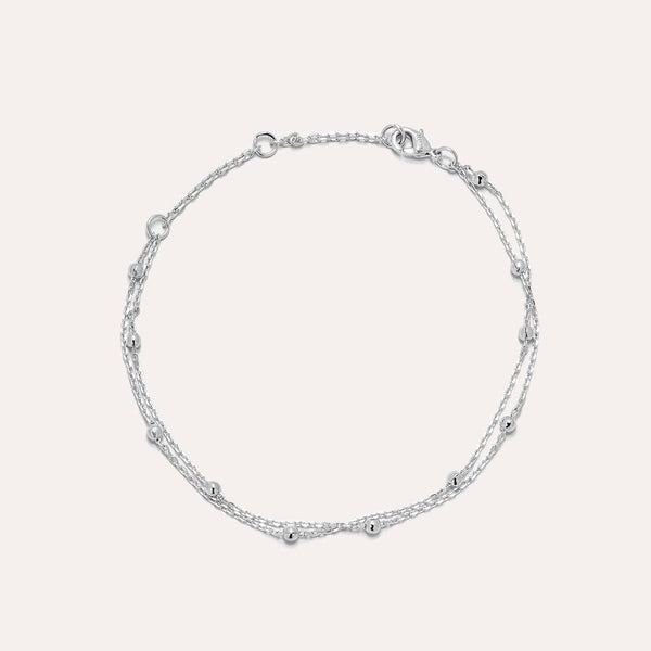 Duo Silver Chain Bracelet - JOOPITA